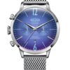 Ρολόι Welder Κόκκινο Ατσάλινο Quartz GMT με Καντράν Μπλέ και Μεταλικό Μπρασελέ